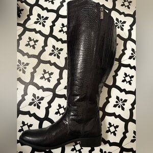 GORGEOUS!!! Croc Embossed Over-the-Knee Boots-Wide Calf! NWOT